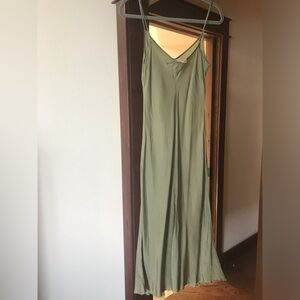 Organic by John Patrick olive green slip dress m nwot